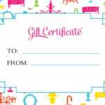 Early Play Templates Free Gift Coupon Templates To Print Out Inside Fillable Gift Certificate Template Free