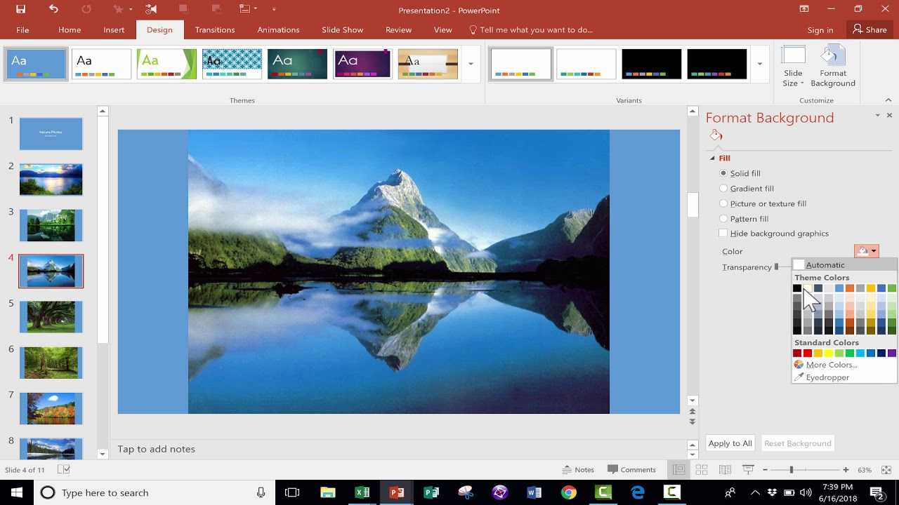 Easily Create A Photo Slideshow In Powerpoint Inside Powerpoint Photo Slideshow Template