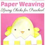 Easter Egg & Chick Paper Weaving – Red Ted Art Regarding Easter Chick Card Template