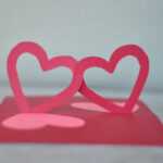 Easy Valentine's Day Pop Up Card: Linked Hearts Tutorial Pertaining To Pop Out Heart Card Template