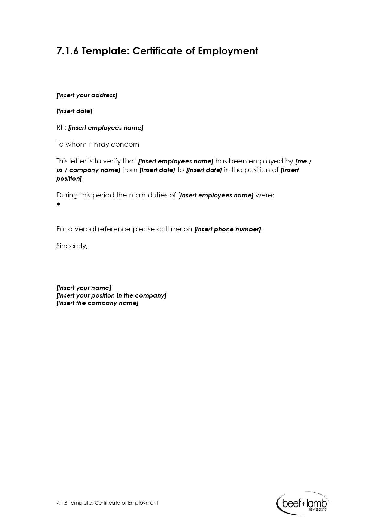 Editable Certificate Of Employment Template - Google Docs Within Employee Certificate Of Service Template