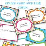 Editable Task Card Templates - Bkb Resources pertaining to Task Cards Template