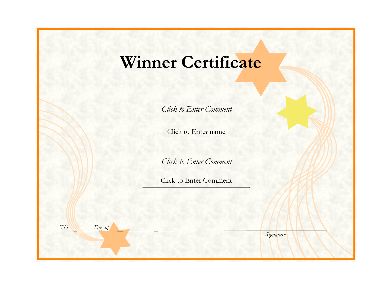 Effective Winner Certificate Template Designlizzy2008 Inside First Place Award Certificate Template
