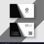 Elegant Black And White Business Card Template With Adobe Illustrator Card Template