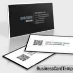 Elegant Black And White Qr Code Business Card Template – Youtube Intended For Qr Code Business Card Template