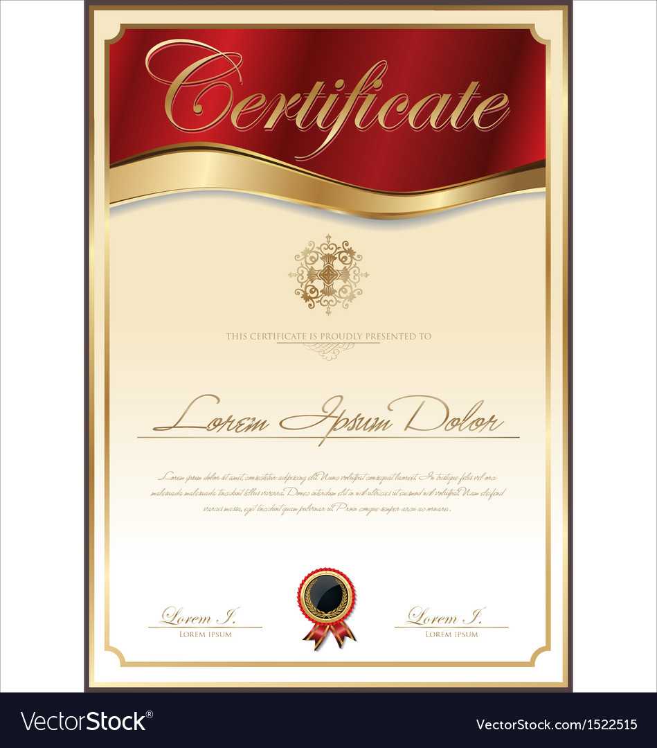 Elegant Certificate Template Intended For High Resolution Certificate Template