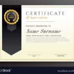 Elegant Diploma Award Certificate Template Design With Regard To Elegant Certificate Templates Free