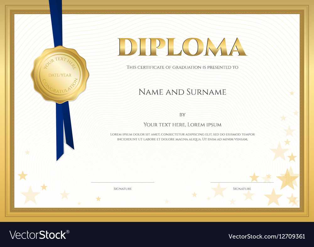 Elegant Diploma Certificate Template Completion With Regard To Christian Certificate Template