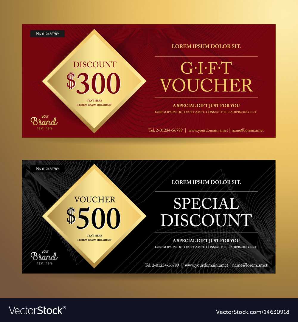 Elegant Gift Voucher Or Discount Card Template With Elegant Gift Certificate Template