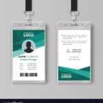 Elegant Id Card Design Template With Id Card Template Ai