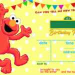 Elmo Birthday Party Invitations Free Printable Elmo Sesame Regarding Elmo Birthday Card Template