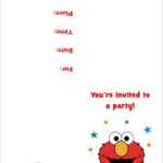 Elmo Free Printable Birthday Party Invitation Personalized In Elmo Birthday Card Template