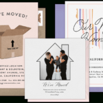 Email Online Moving Announcements That Wow! | Greenvelope Regarding Moving Home Cards Template