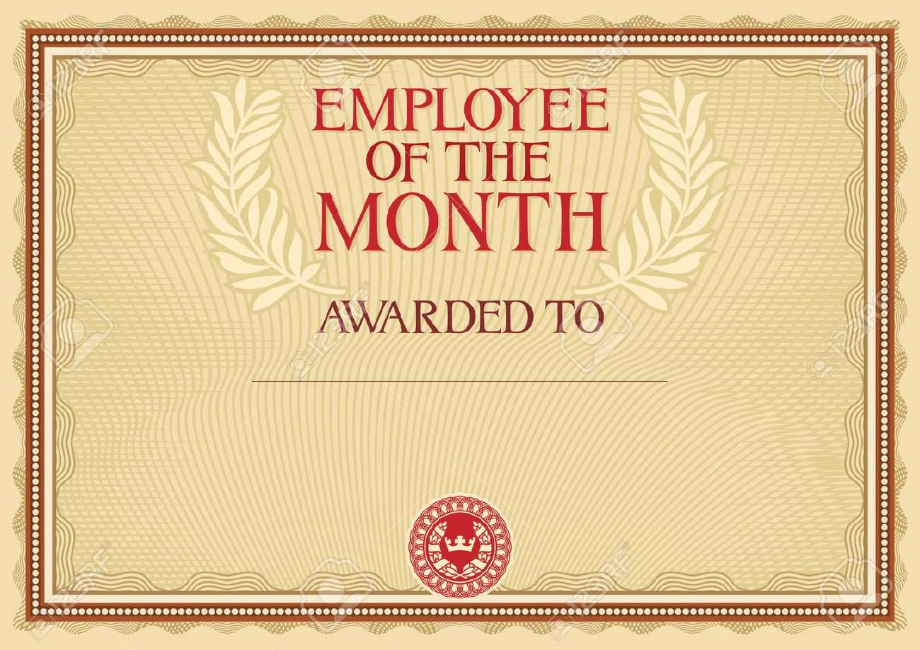 Employee Of The Month - Certificate Template Regarding Employee Of The Month Certificate Template
