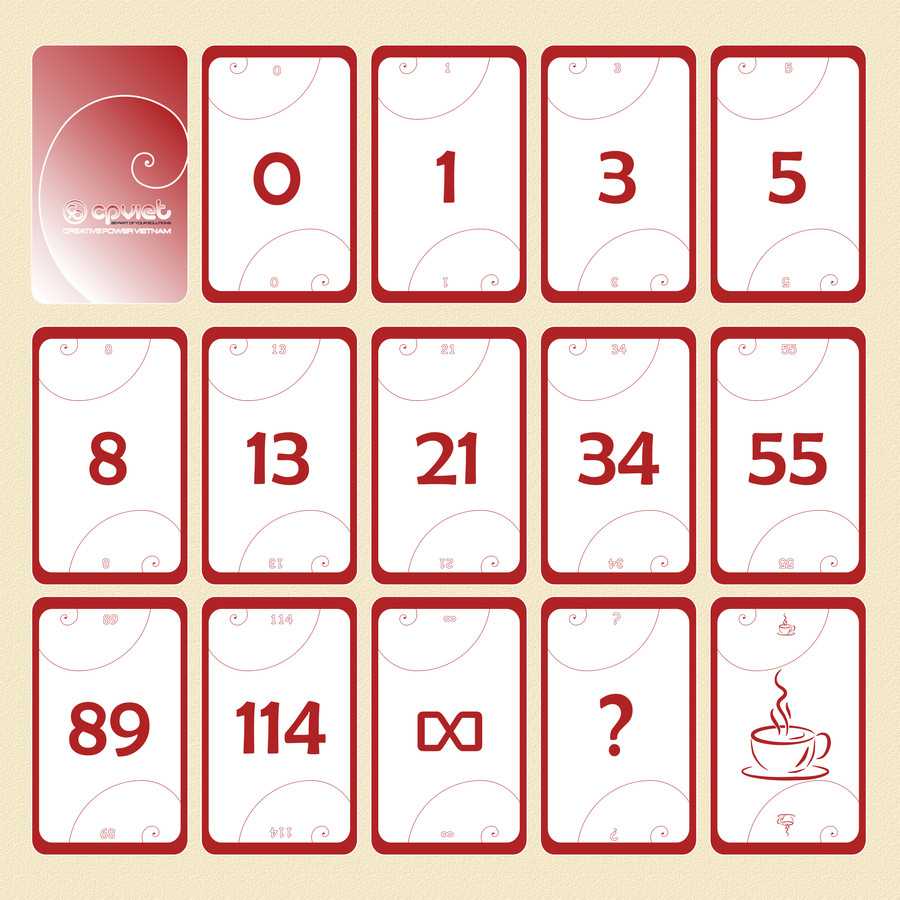 Entry #4Erikamariag For I Need Some Graphic Design For Throughout Planning Poker Cards Template