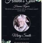 Eulogy Funeral Invitation Card Template for Funeral Invitation Card Template