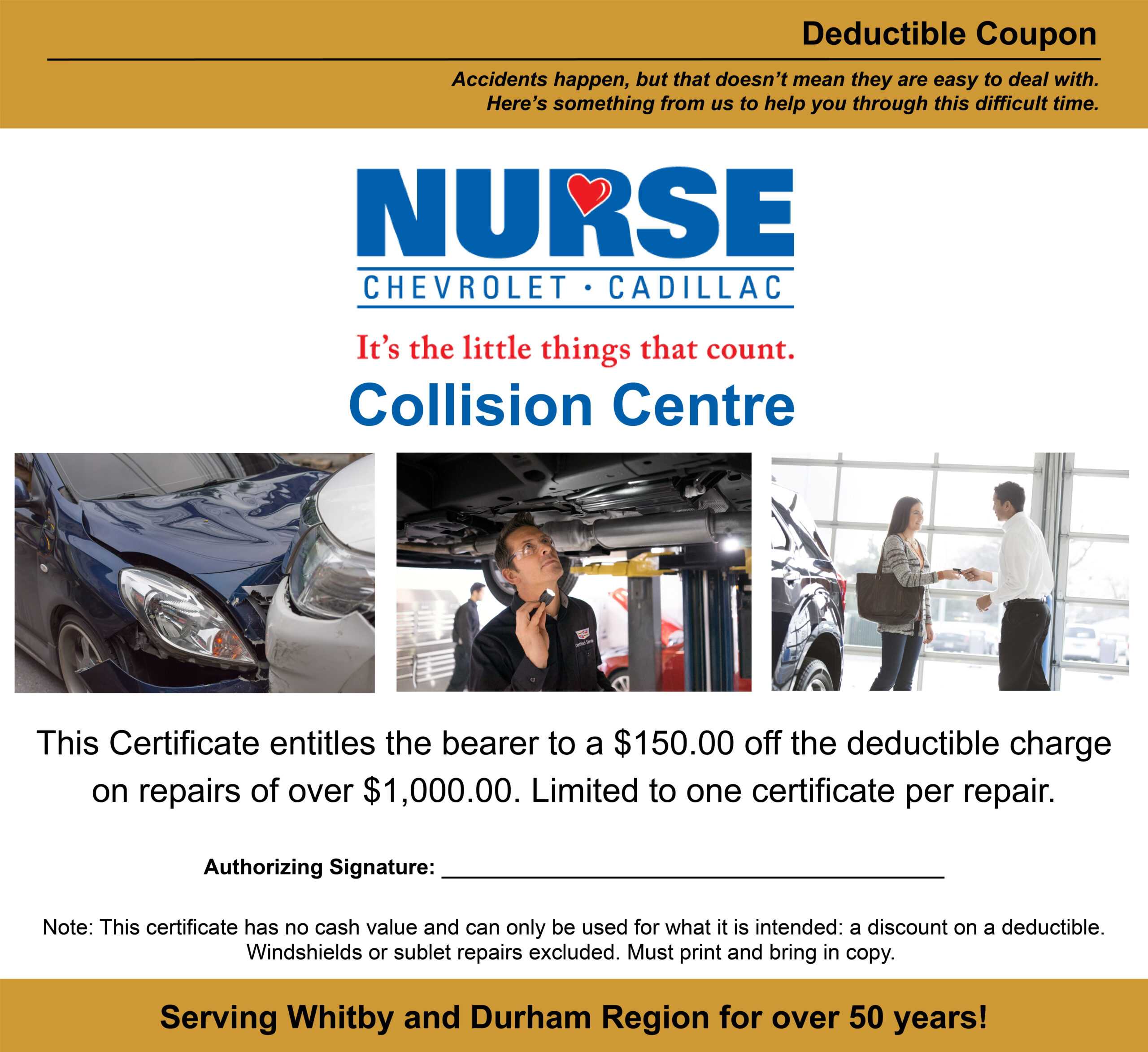 Exclusive Offers | Nurse Chevrolet Cadillac With Regard To This Entitles The Bearer To Template Certificate
