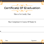 🥰free Certificate Template Of Graduation Download🥰 Throughout Class Completion Certificate Template