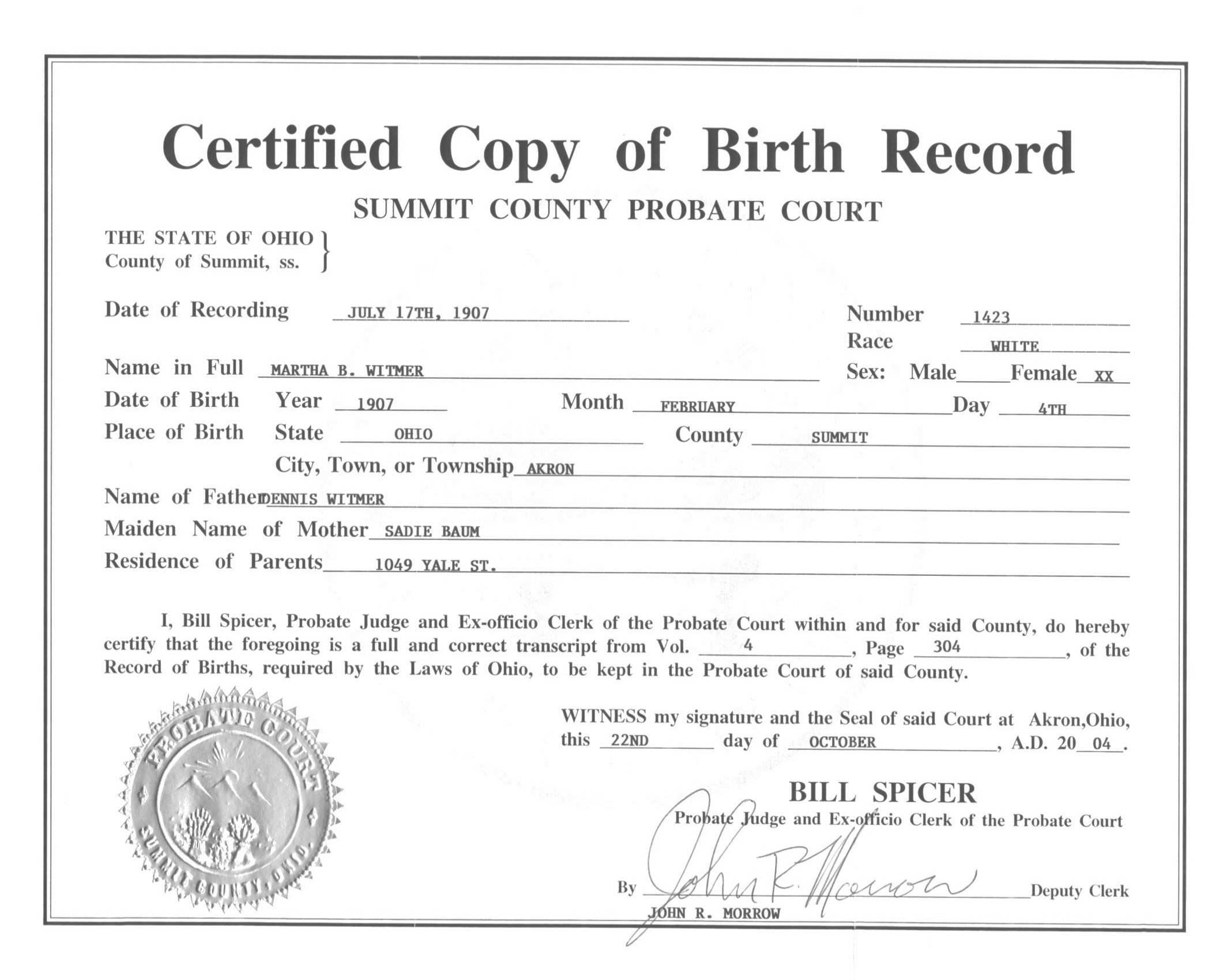 ?free Printable Certificate Of Birth Sample Template? Within Baby Death Certificate Template