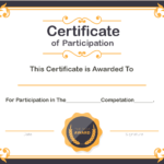 🥰free Printable Certificate Of Participation Templates (Cop)🥰 Inside Certificate Of Participation In Workshop Template