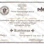 Fake Diploma From Philippines University With College Graduation Certificate Template