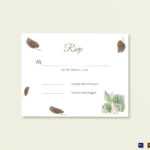 Fall Wedding Rsvp Card Template With Template For Rsvp Cards For Wedding