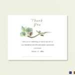 Fall Wedding Thank You Card Template Intended For Template For Wedding Thank You Cards