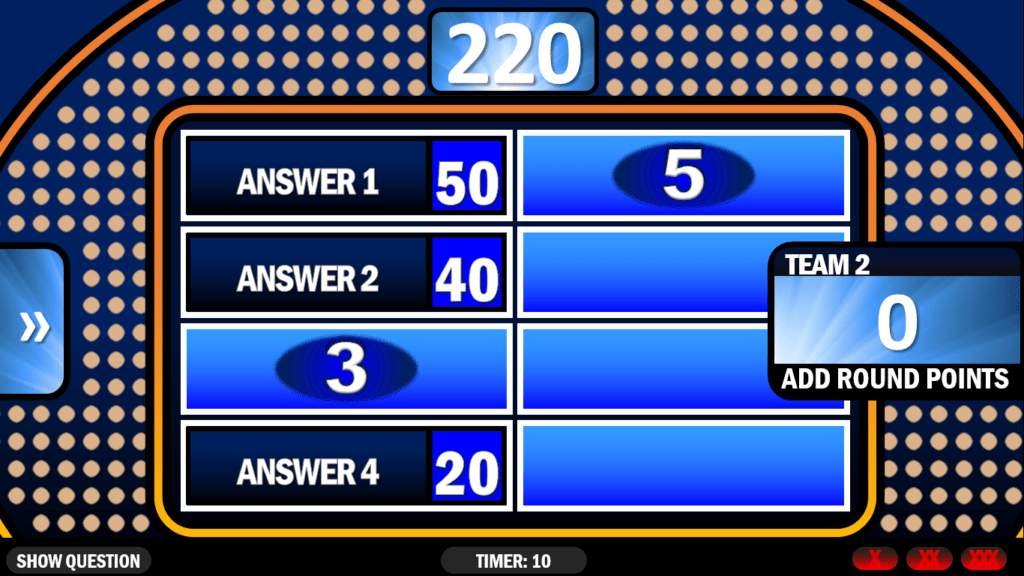 Family Feud Rusnak Creative Free Powerpoint Games Throughout Family