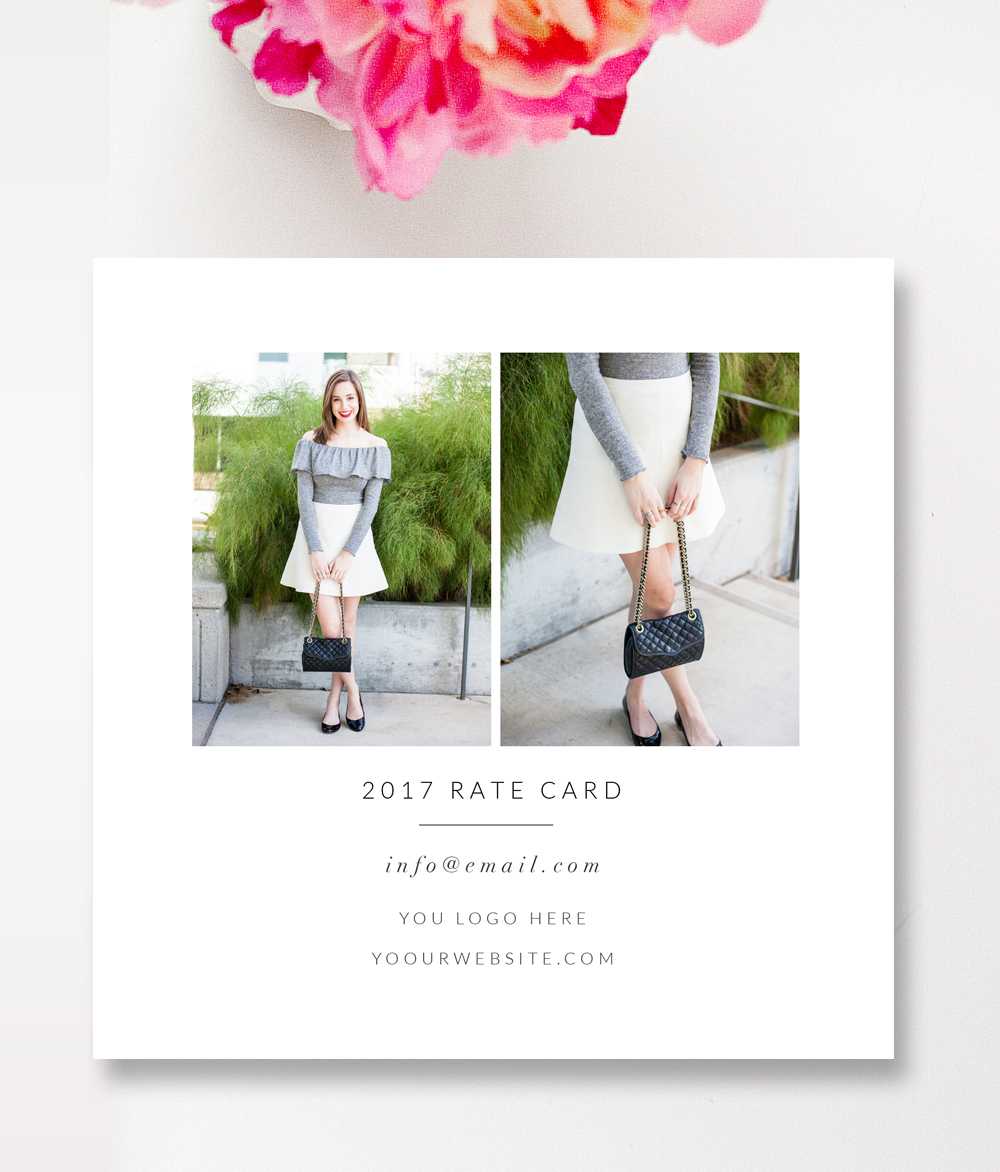 Fashion & Beauty Blogger Rate Card Template —Stephanie Design Throughout Rate Card Template Word