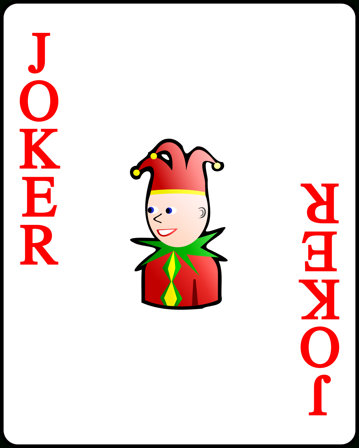 File:playing Card Red Joker.svg – Wikimedia Commons In Joker Card Template