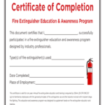 Fire Extinguisher Certificate Pdf – Fill Online, Printable For Fire Extinguisher Certificate Template