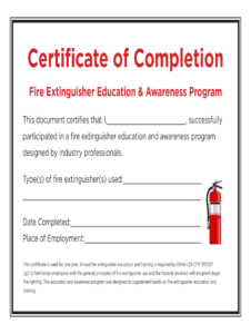 Fire Extinguisher Certificate Pdf - Fill Online, Printable for Fire Extinguisher Certificate Template