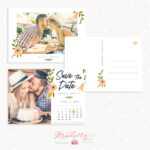 Floral Save The Date Calendar Card Template – Strawberry Kit In Save The Date Cards Templates
