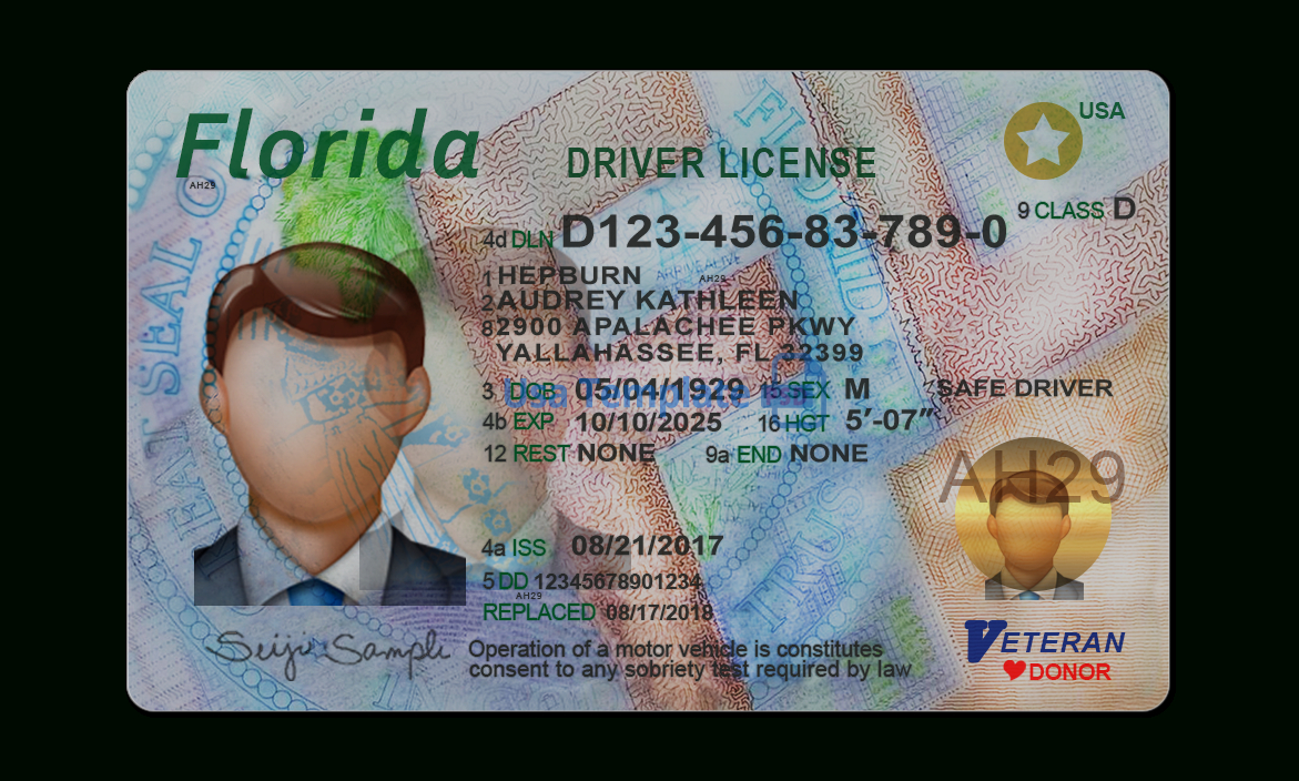 Florida Driver License Template Pertaining To Florida Id Card Template