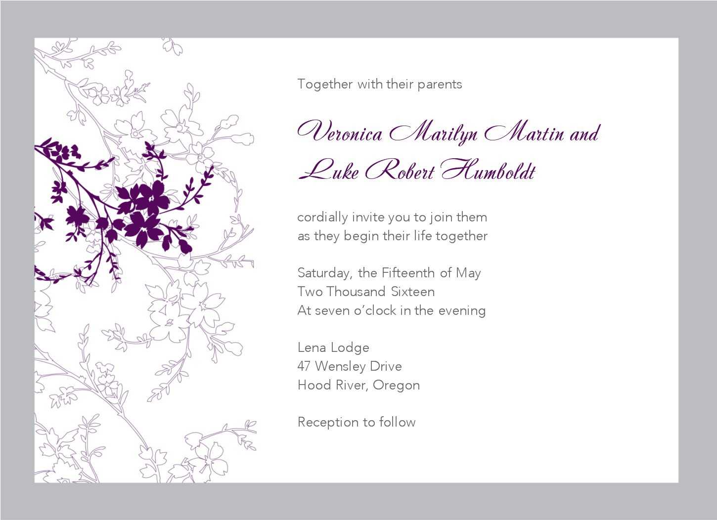 Flower Bouquet Free Wedding Invitation Template. Invitation Throughout Free E Wedding Invitation Card Templates