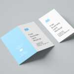 Folded Business Card Free Mockup | Free Mockup regarding Fold Over Business Card Template