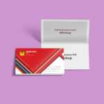 Folded Business Card Psd Mockup – Creativecrunk Inside Fold Over Business Card Template