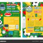 Football Or Soccer Sport Tournament Match Banner — Stock Throughout Soccer Referee Game Card Template