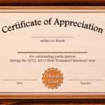 Formal Certificate Of Appreciation Template For The Best Pertaining To Powerpoint Award Certificate Template