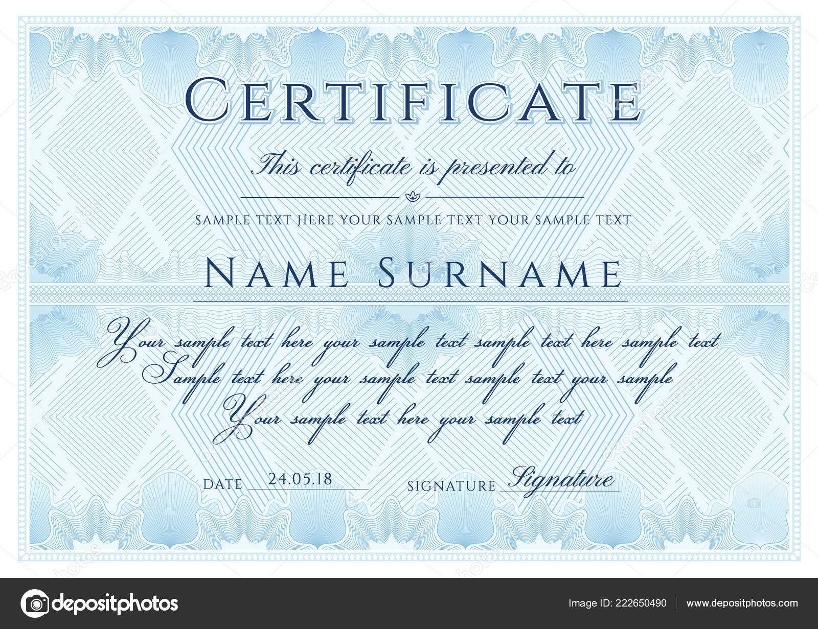 Formal Certificate Template | Certificate Template Formal Intended For Formal Certificate Of Appreciation Template