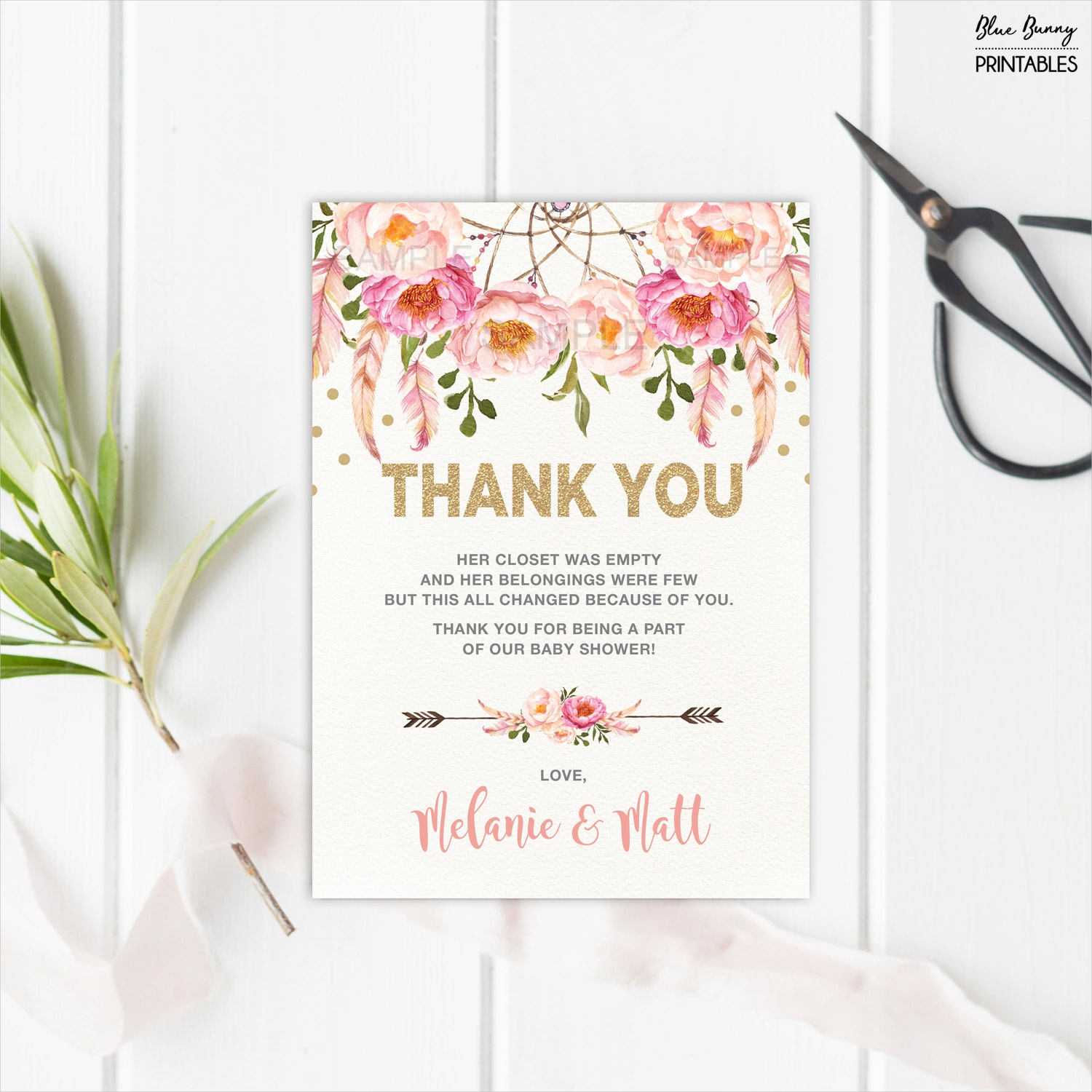Free 14+ Baby Shower Thank You Cards In Psd | Ai | Eps In Template For Baby Shower Thank You Cards