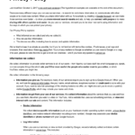 Free 18+ Privacy Policy Examples In Pdf | Google Docs With Regard To Credit Card Privacy Policy Template