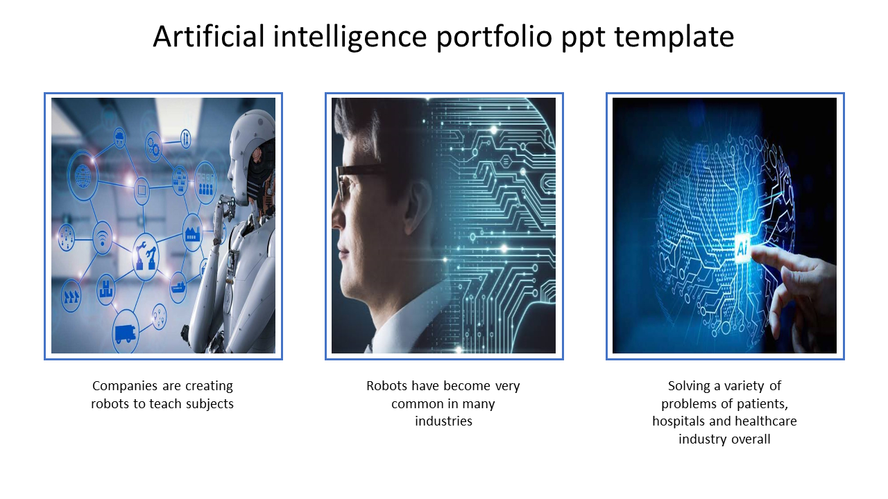 Free A Three Noded Portfolio Ppt Template Within Radiology Powerpoint Template