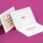 Free A7 Bi Fold Greeting / Invitation Card Mockup Psd Set Throughout Card Folding Templates Free