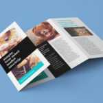 Free Accordion 4 Fold Brochure / Leaflet Mockup Psd Throughout 4 Fold Brochure Template