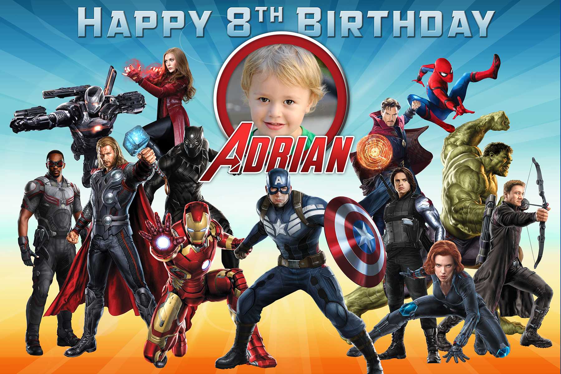 Free Avengers Birthday Tarpaulin | Dioskouri Designs Pertaining To Avengers Birthday Card Template
