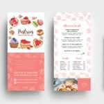 Free Bakery Dl Card Template – Psd, Ai & Vector – Brandpacks Throughout Dl Card Template