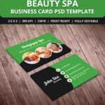 Free Beauty Spa Business Card Psd Template – Designyep Throughout Massage Therapy Business Card Templates