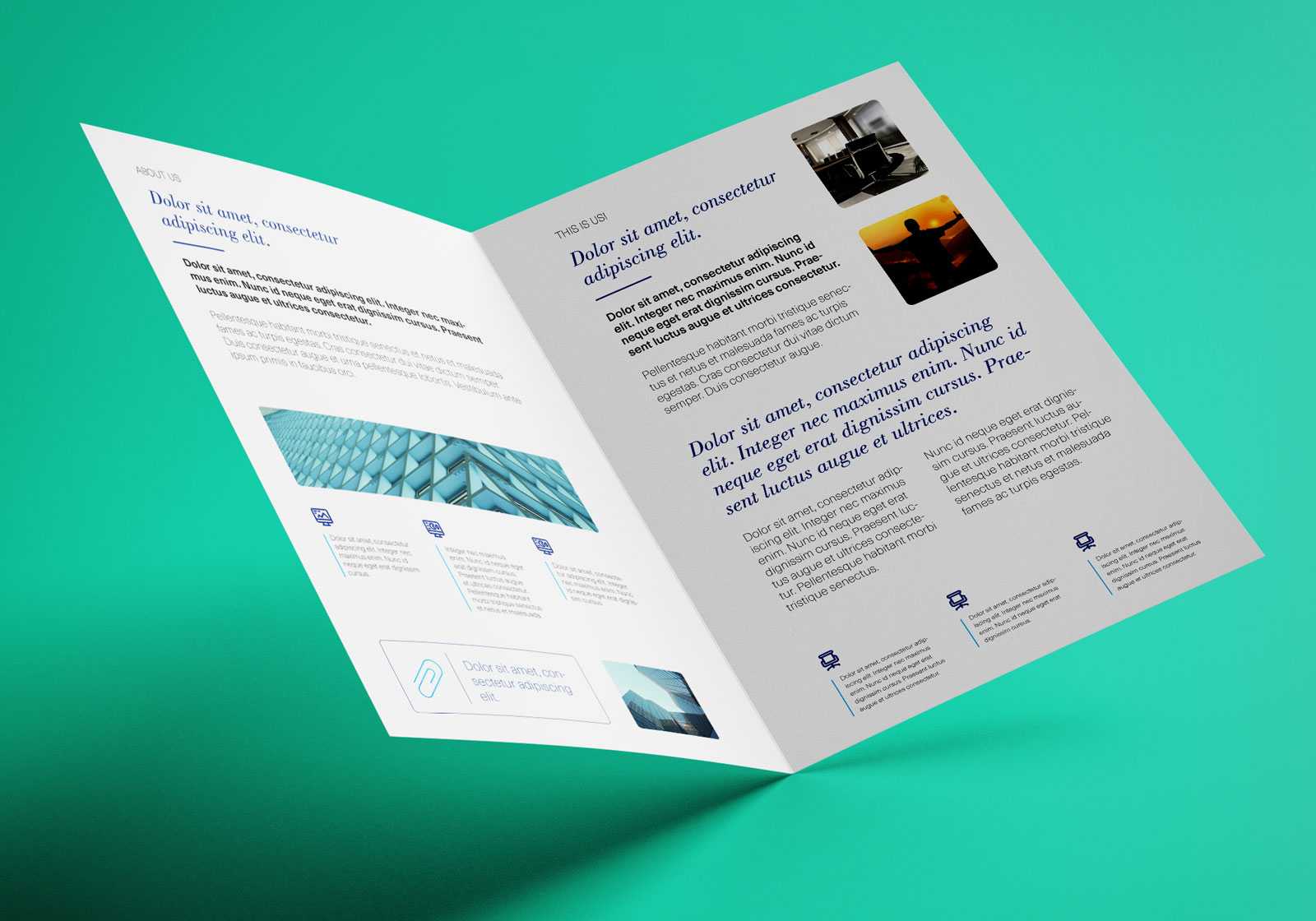 Free Bi Fold A4 Brochure Mockup Psd – Good Mockups In Two Fold Brochure Template Psd