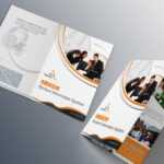 Free Bi Fold Brochure Psd On Behance Pertaining To Two Fold Brochure Template Psd